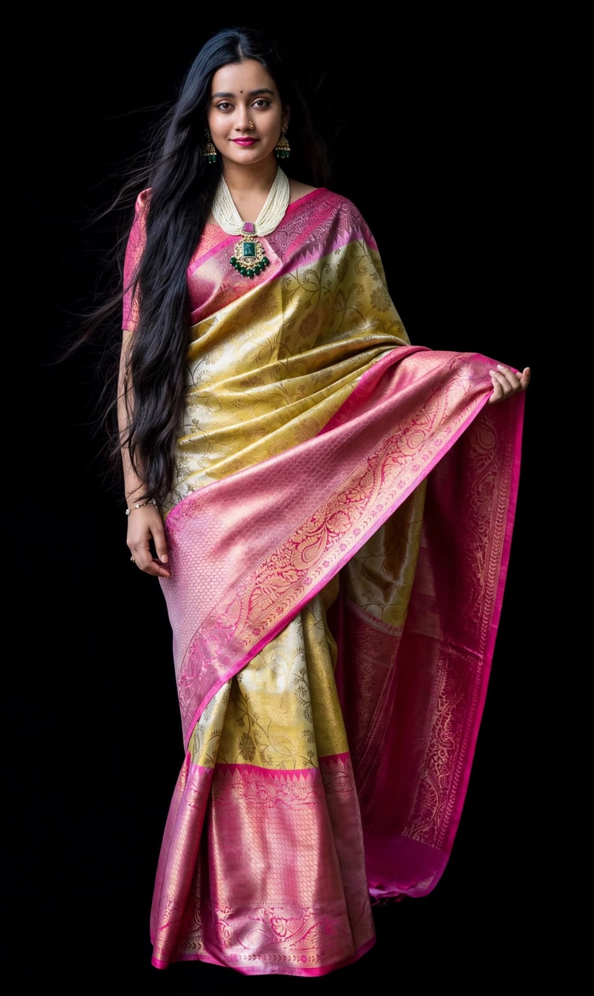 Banarasi Kanjivaram Tissue Silk Saree