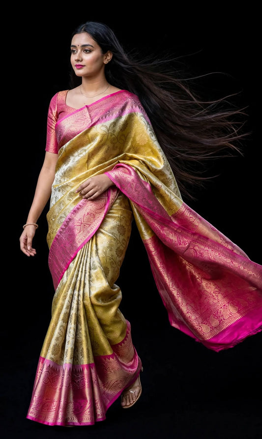 Banarasi Kanjivaram Tissue Silk Saree