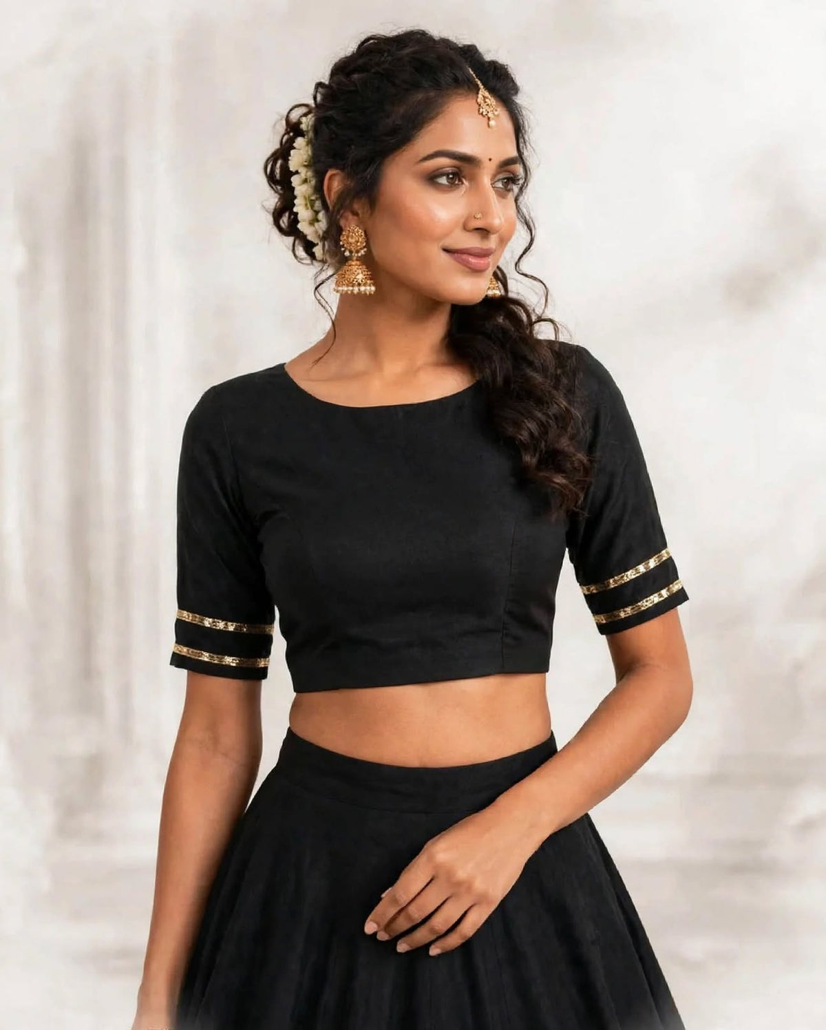 Kaira Noir Heritage Lehenga Set