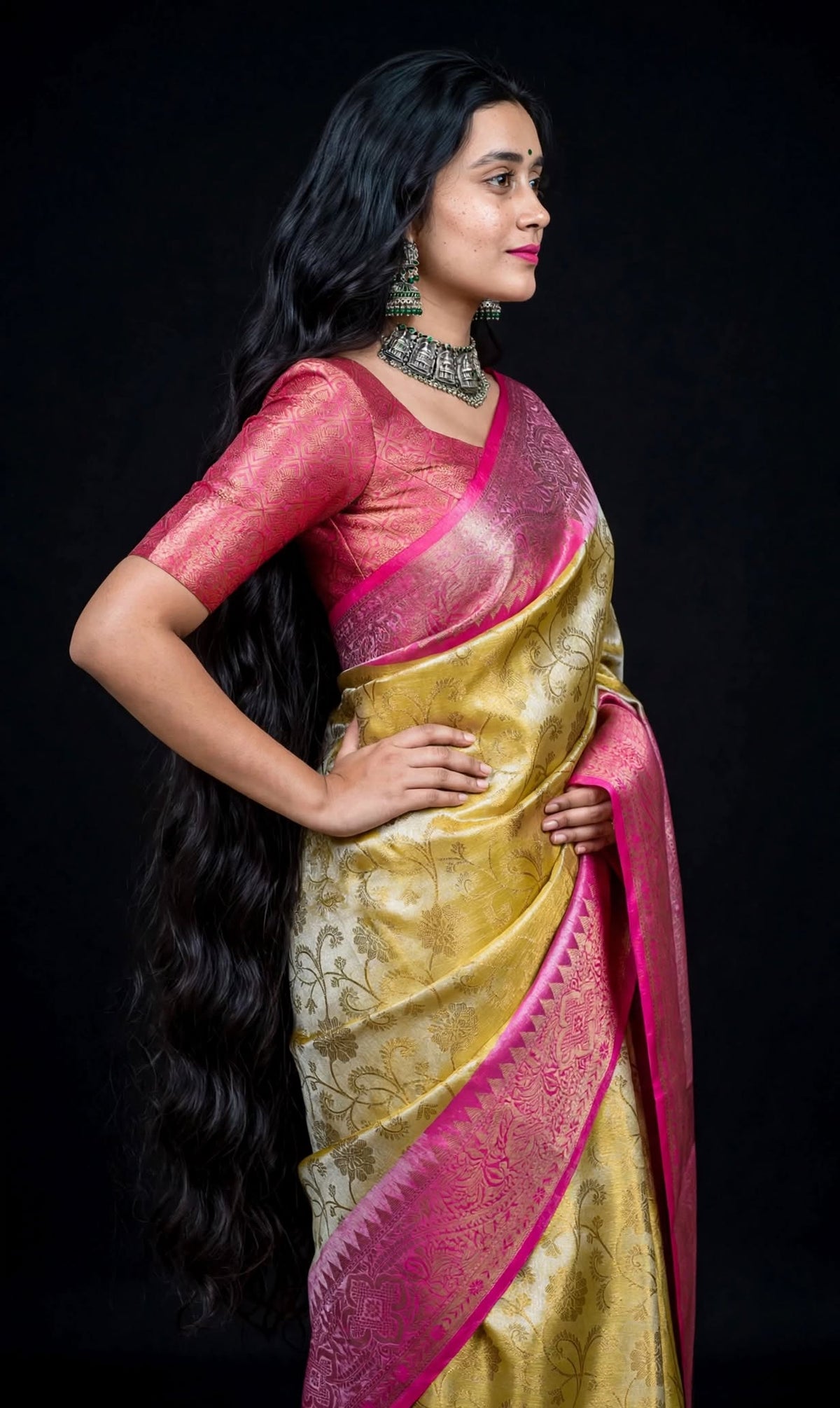 Banarasi Kanjivaram Tissue Silk Saree