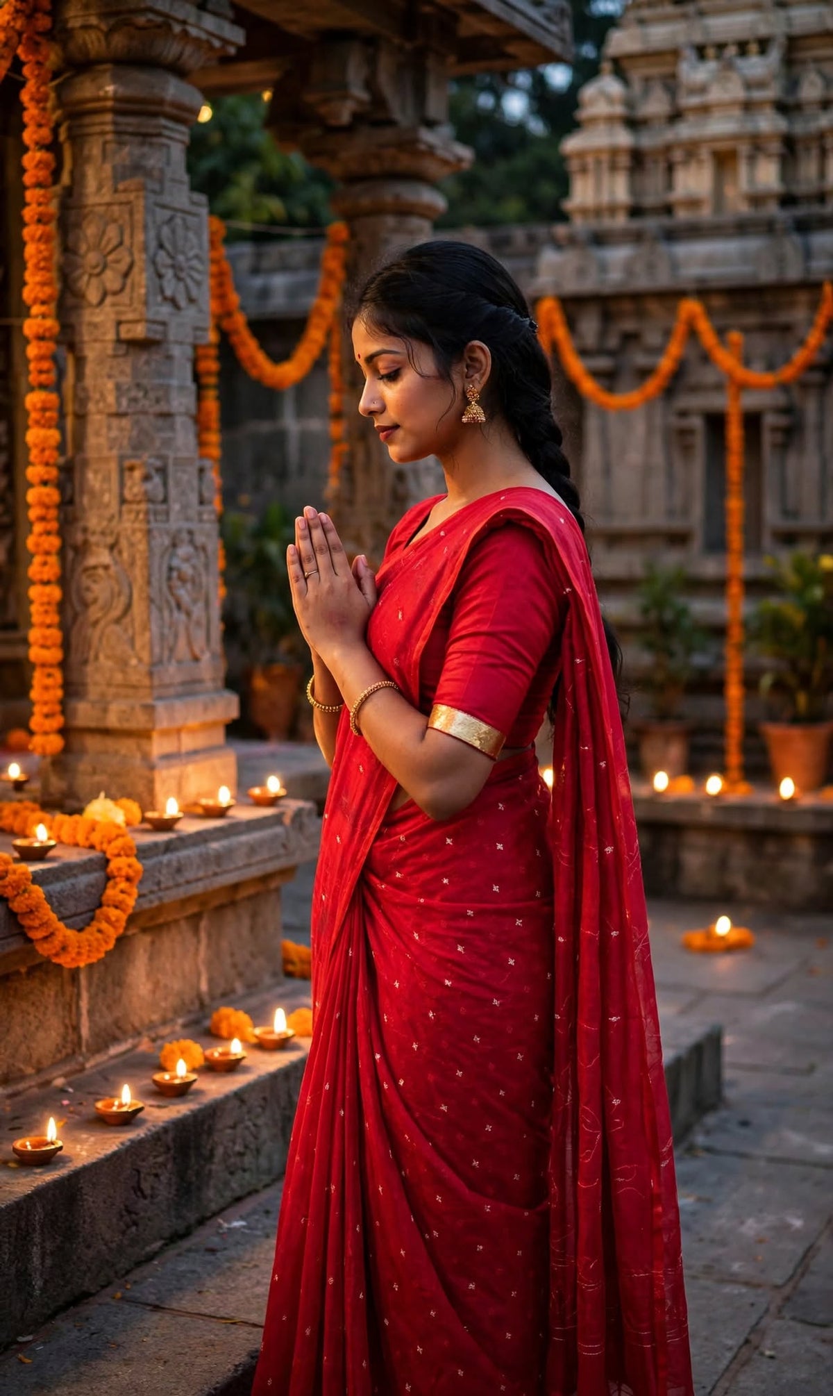 Jalbondhi Jamdani Soft Red Saree