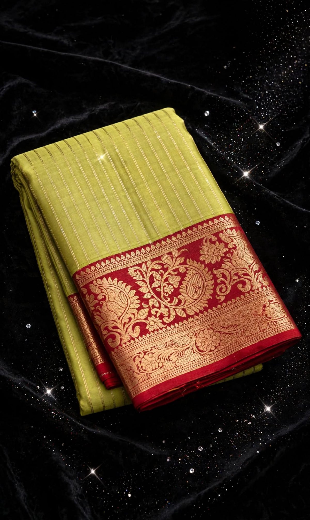 Aurelia Emerald Zari-Woven Banarasi Saree